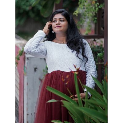 Maternity Baby Shower Plain & Crushed Net