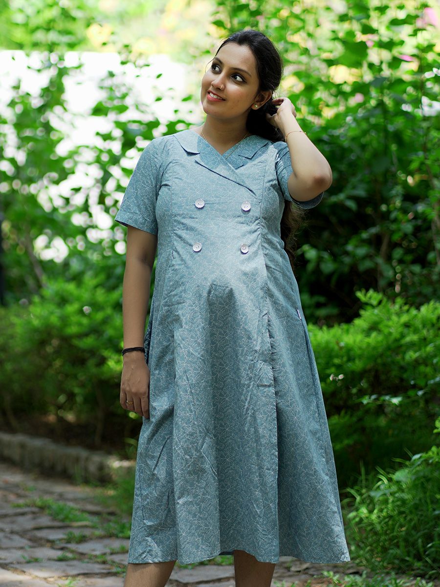 Maternity Kurta - Office Wear Elara light blue