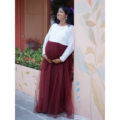 Maternity Baby Shower Plain & Crushed Net