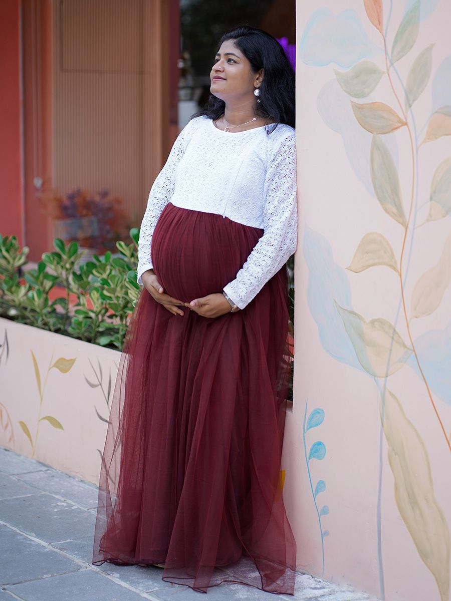 Maternity Baby Shower Plain & Crushed Net