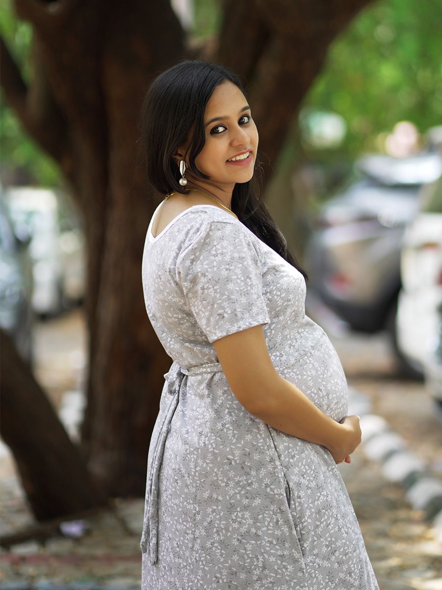 Maternity Short Zipless Dress-  Gilda L Ash