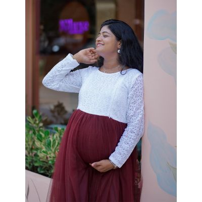 Maternity Baby Shower Plain & Crushed Net