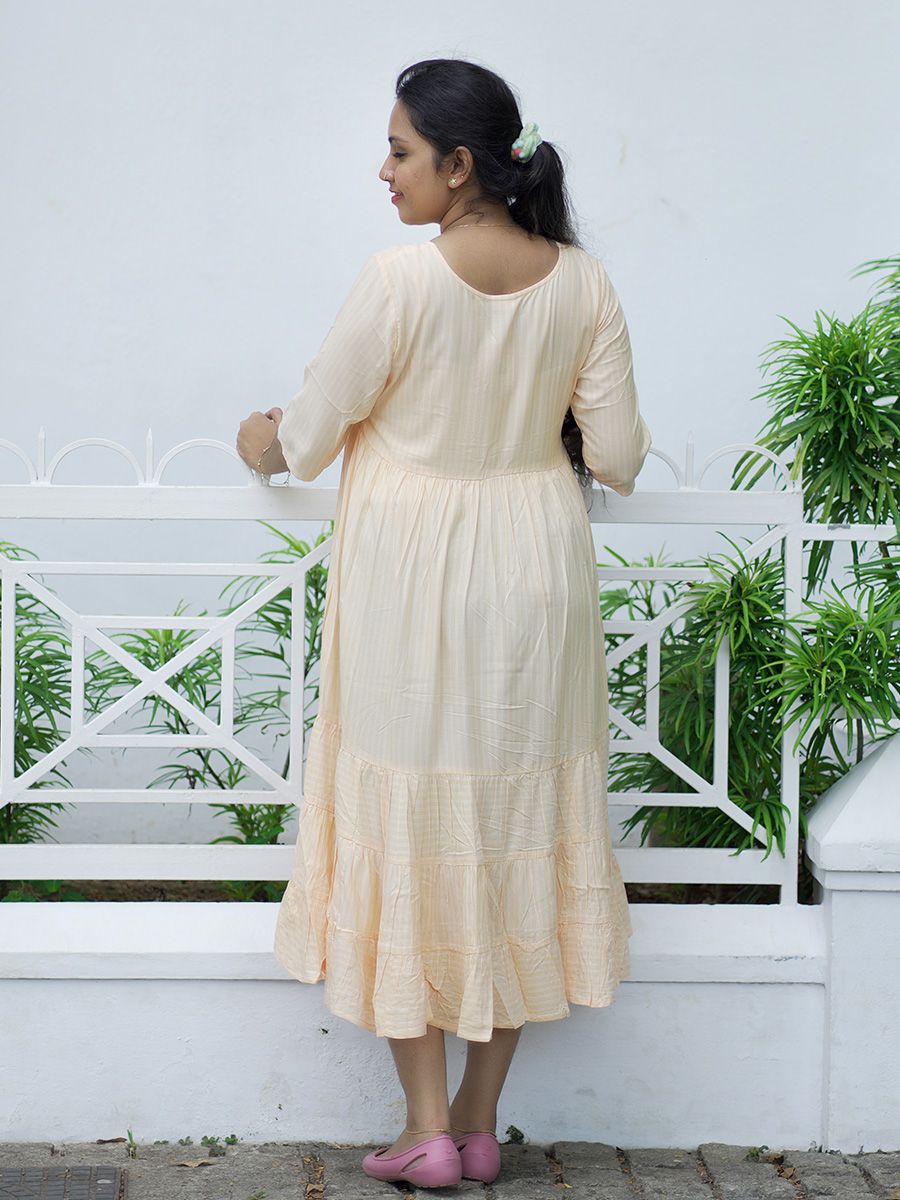 Maternity  Short Dress- Ari  Yellow