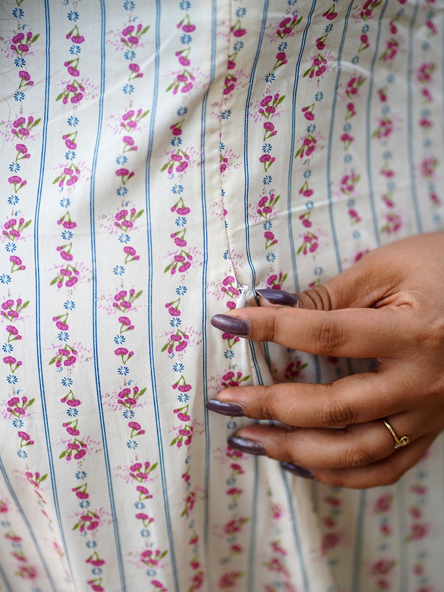 Maternity Organic Short Dress- Piya Red