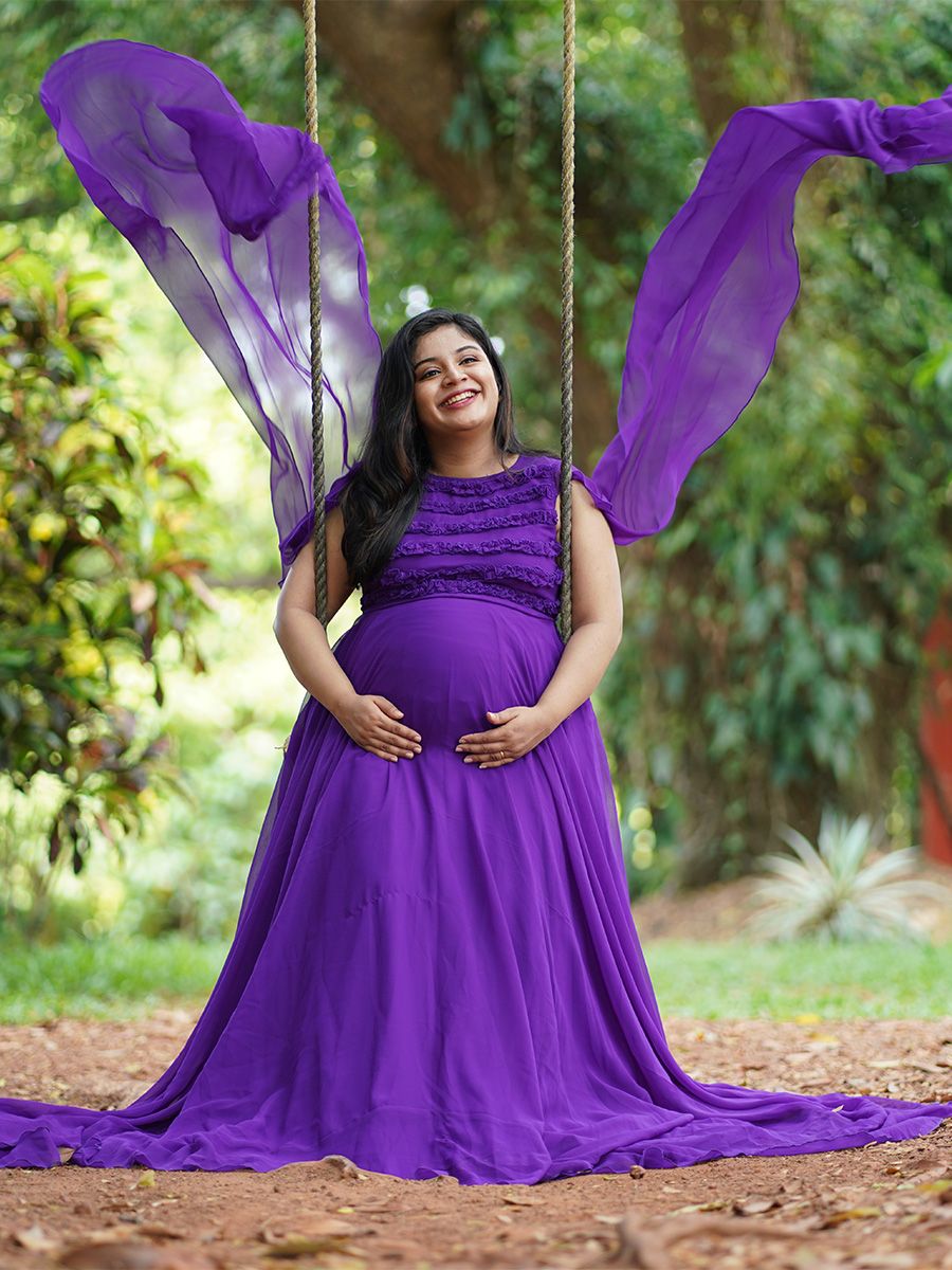 Baby Shower Dress Violet