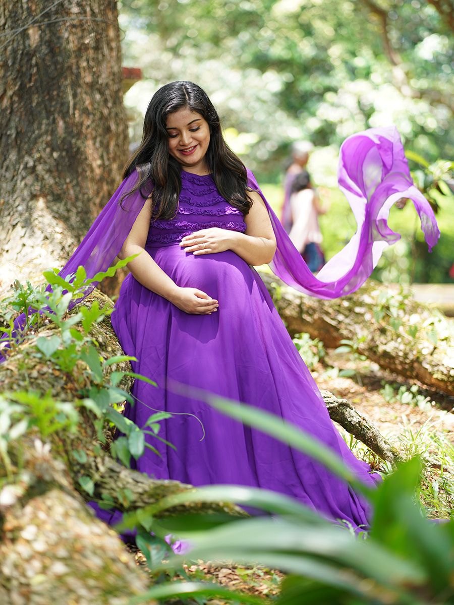 Baby Shower Dress Violet – ZIVAMOMS