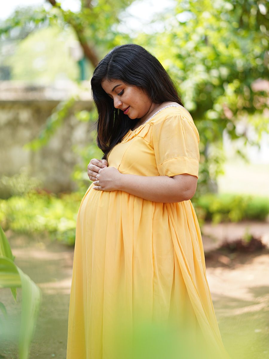 Baby Shower Dress- Yellow