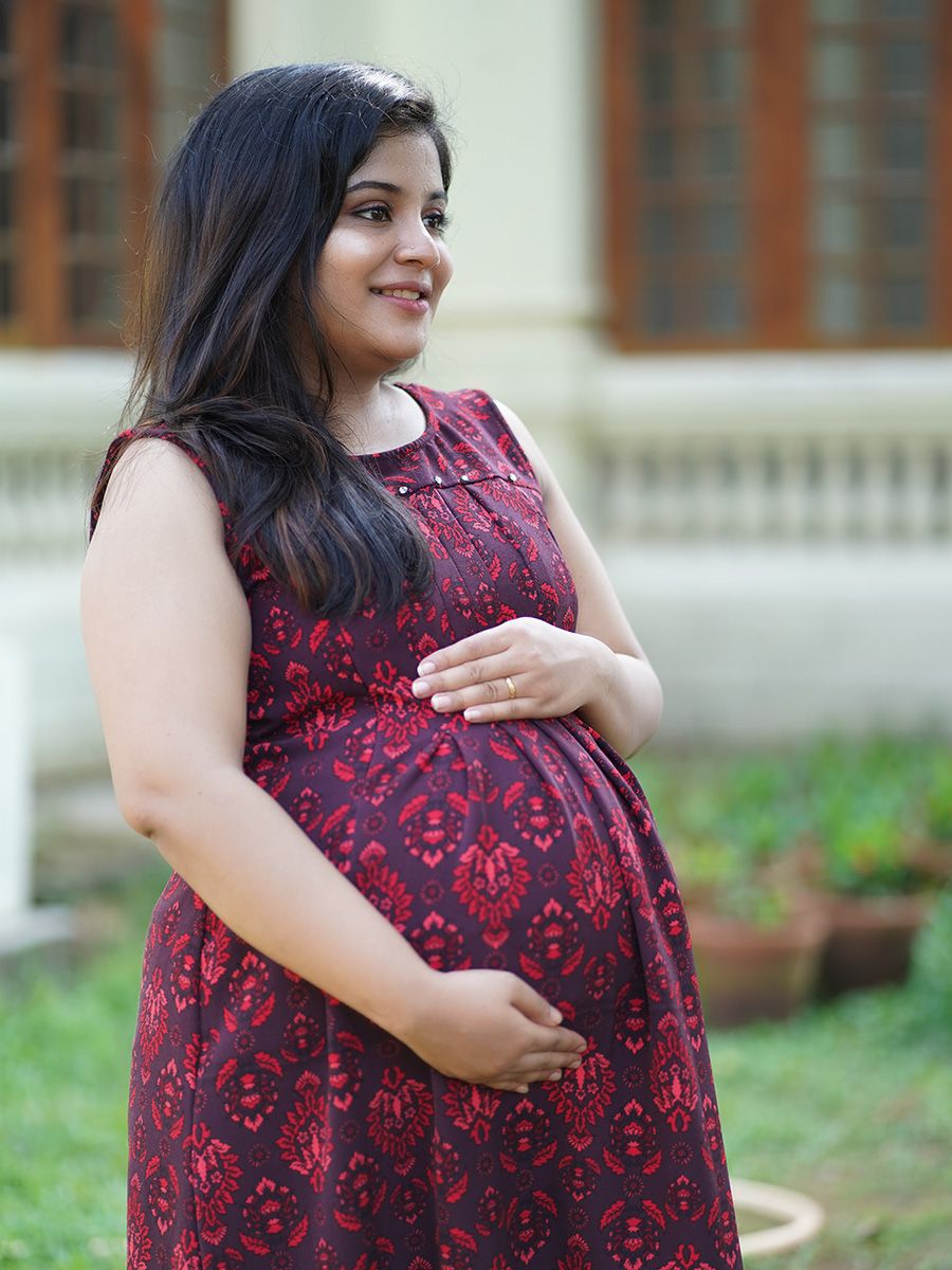 Maternity Photoshoot Gown- Brown