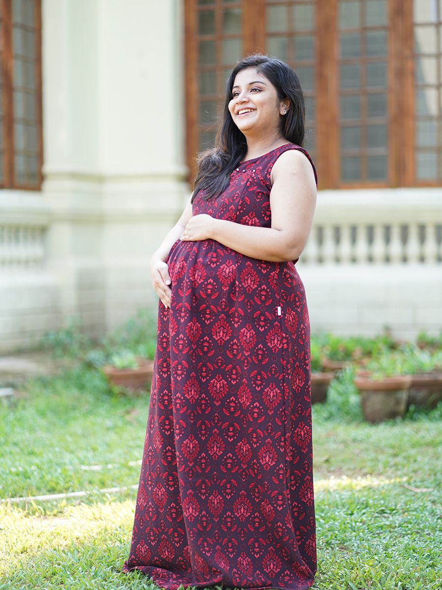 Maternity Photoshoot Gown- Brown