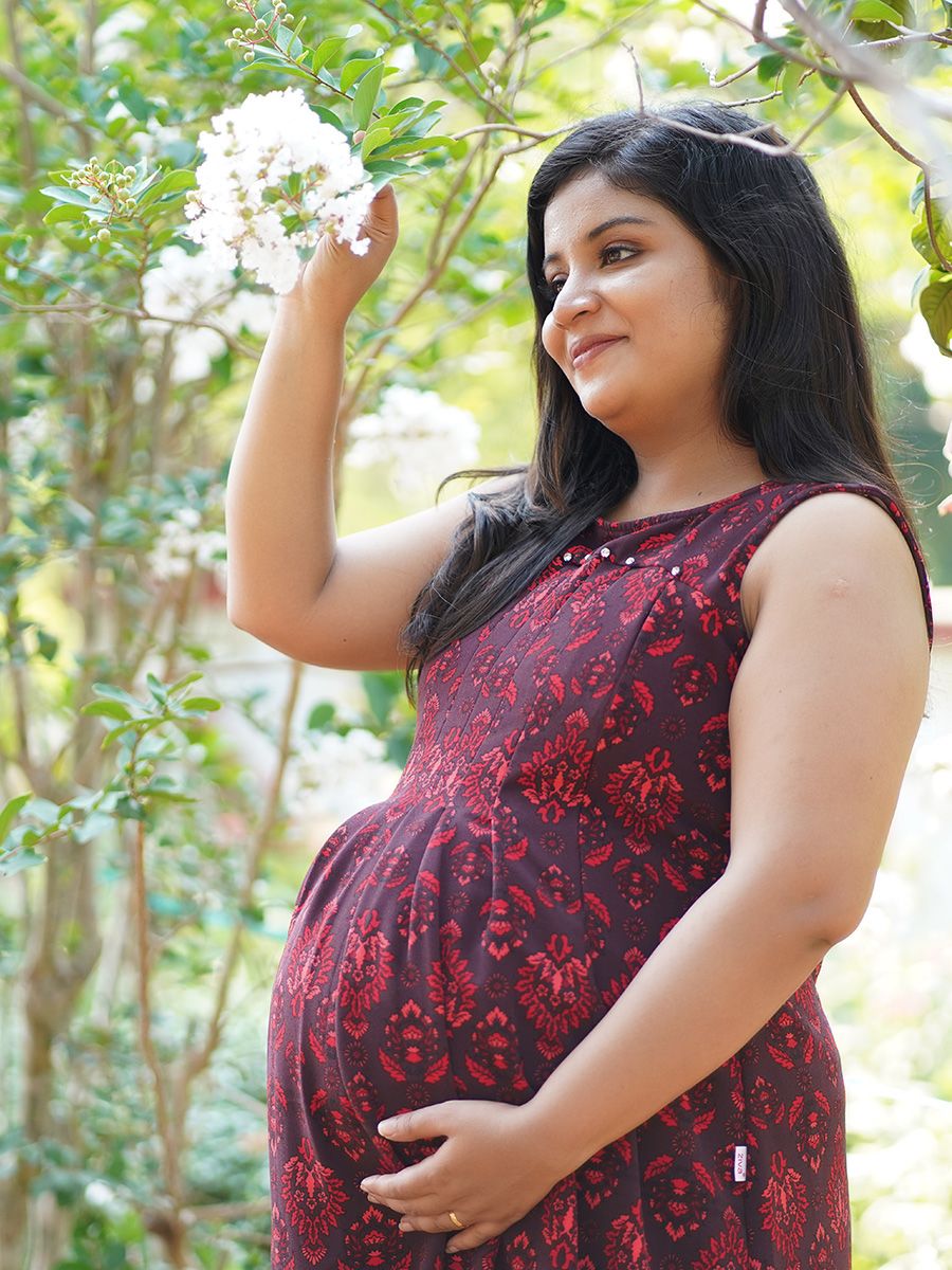 Maternity Photoshoot Gown- Brown