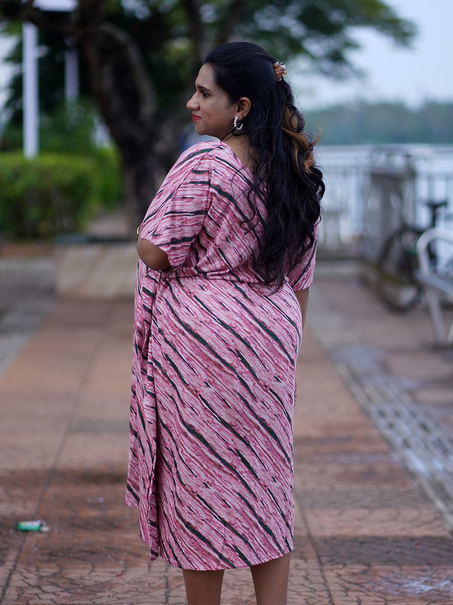 Maternity Short Knitted Kaftan Dress