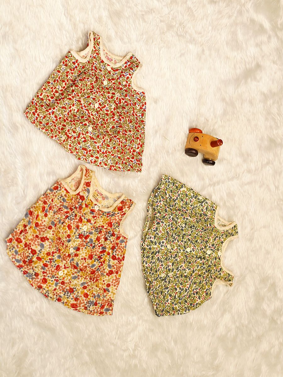Muslin Frock (Pack of 3)