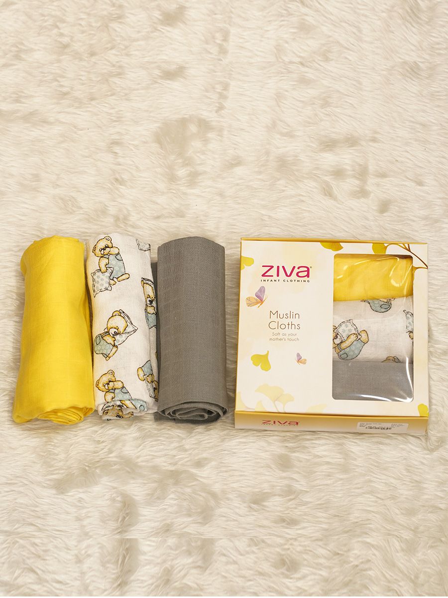 Baby Muslin Cloth - M (Pack of