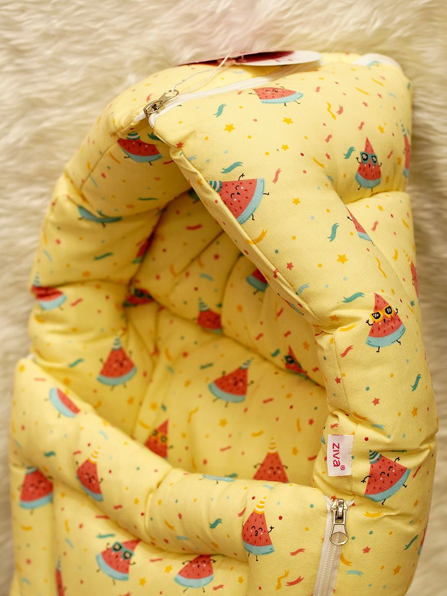 Ziva New Born Baby Bed Yellow