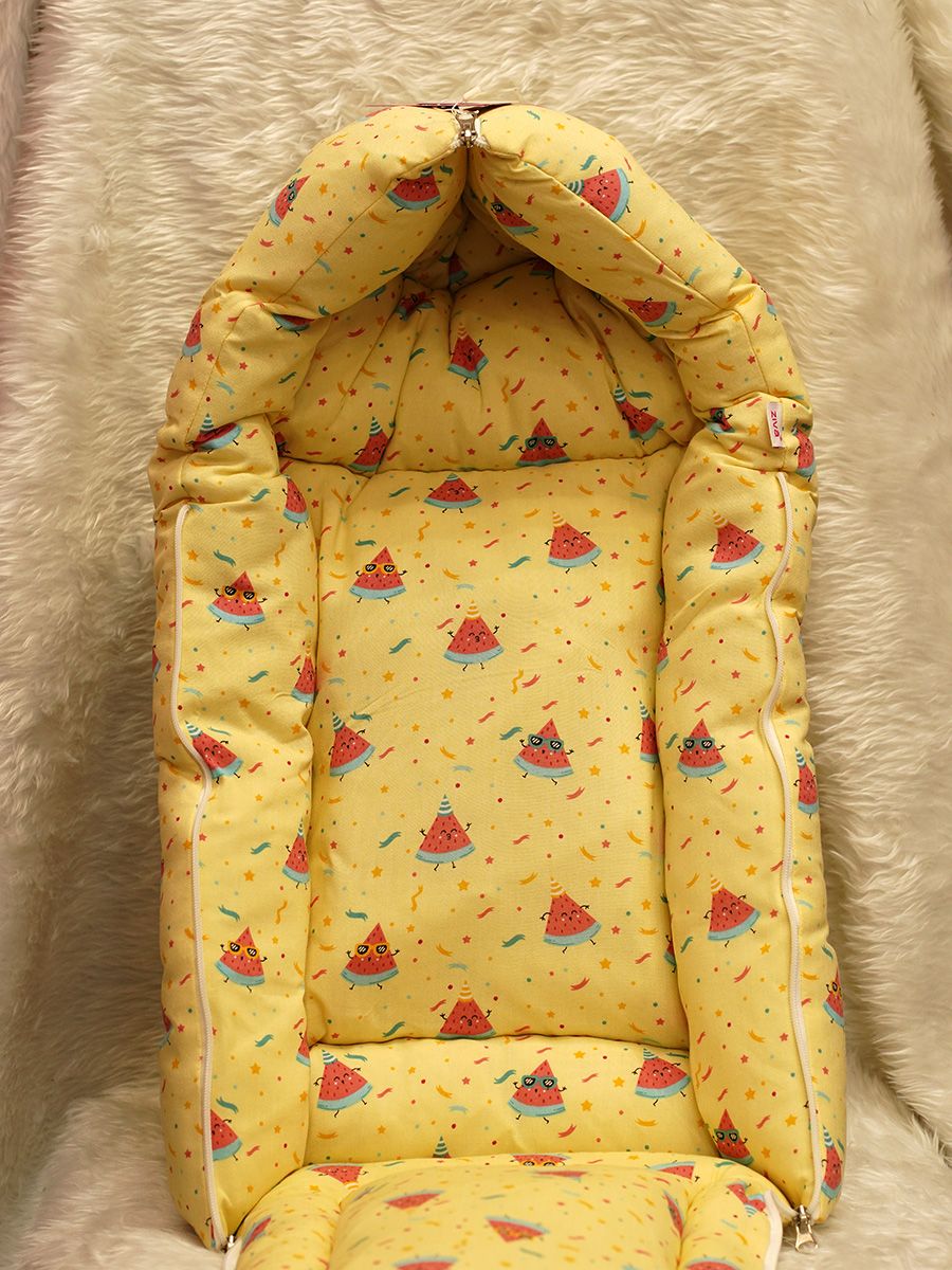 Ziva New Born Baby Bed Yellow