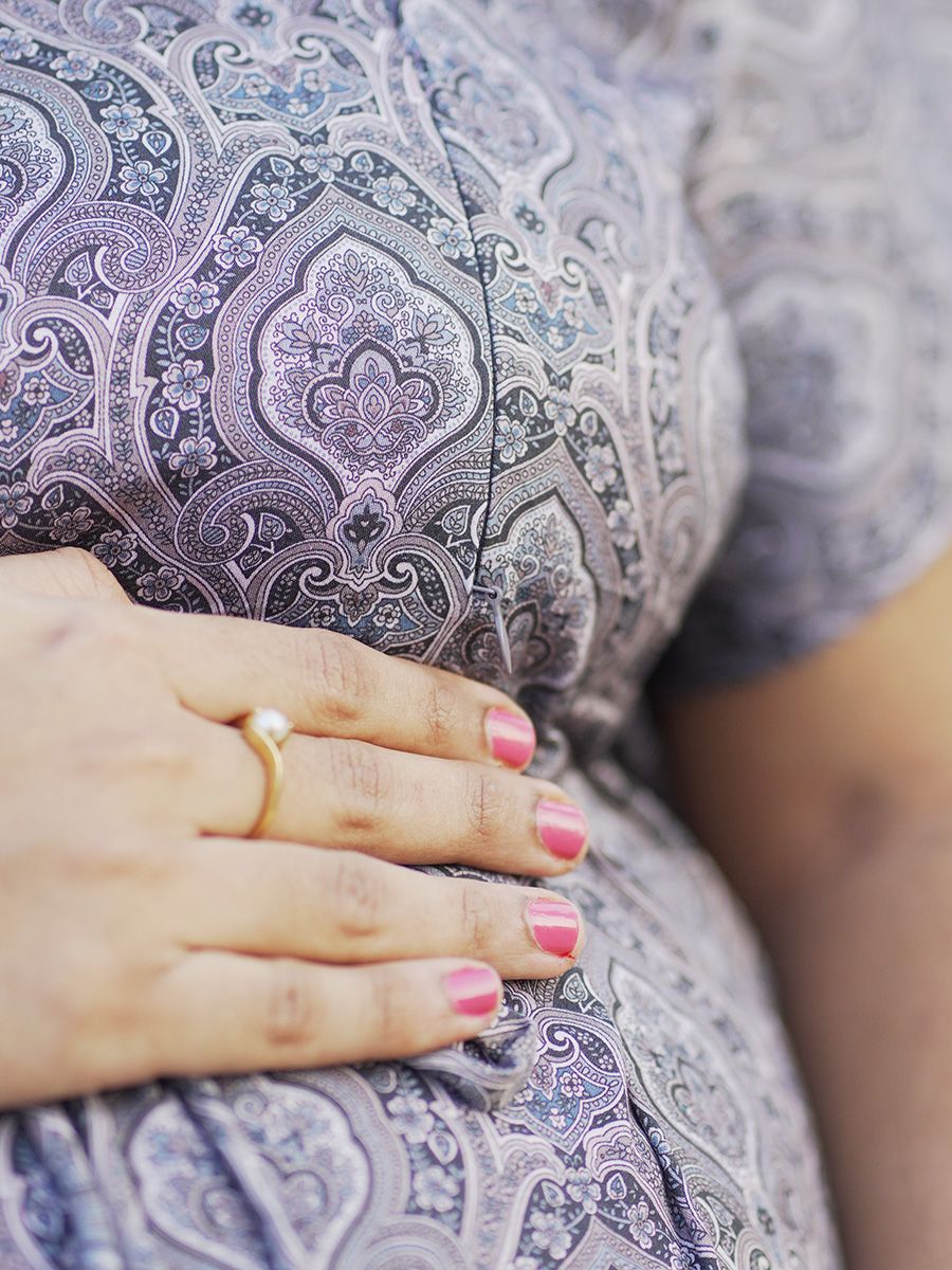 Maternity Short Night Gown Kaftan- Bex Black