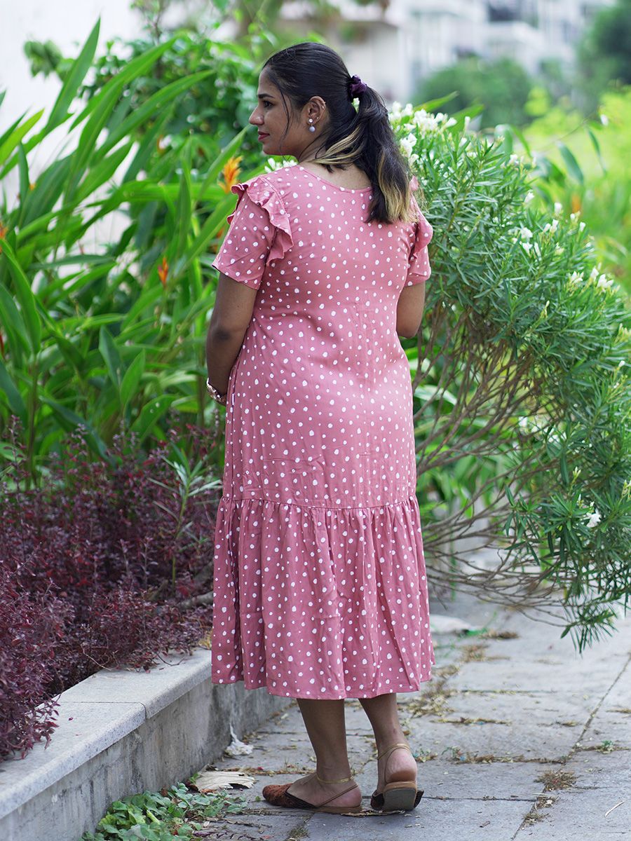 Maternity Short Night Gown- Dola L Brown