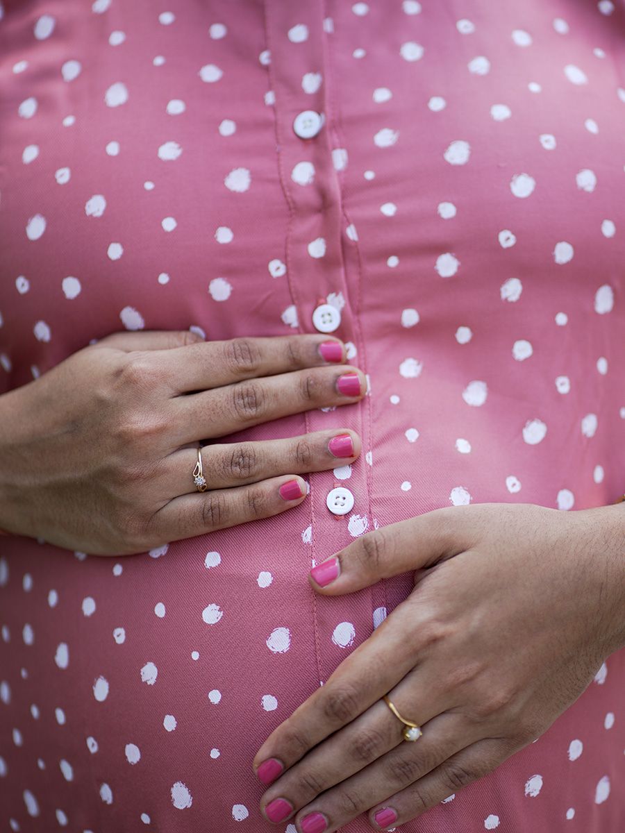 Maternity Short Night Gown- Dola L Brown