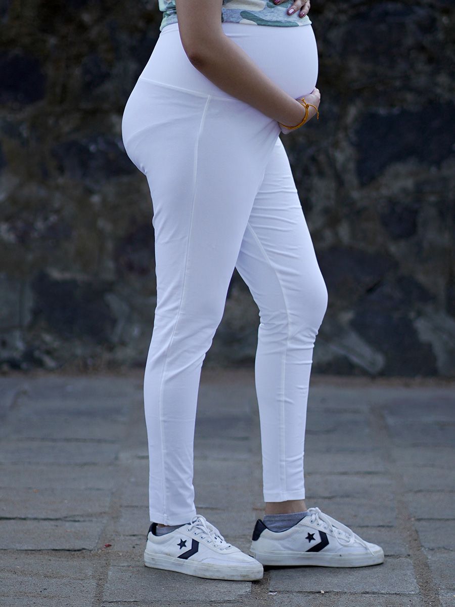 Maternity Leggings (Off White)