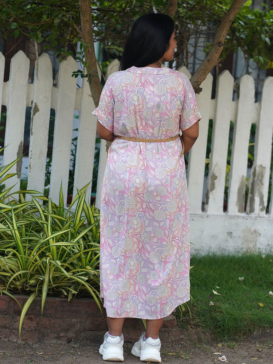 Maternity Midi Dress Stasia Pink