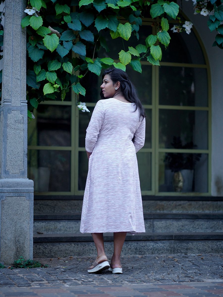 Maternity Knit Short Dress - Amora Pink