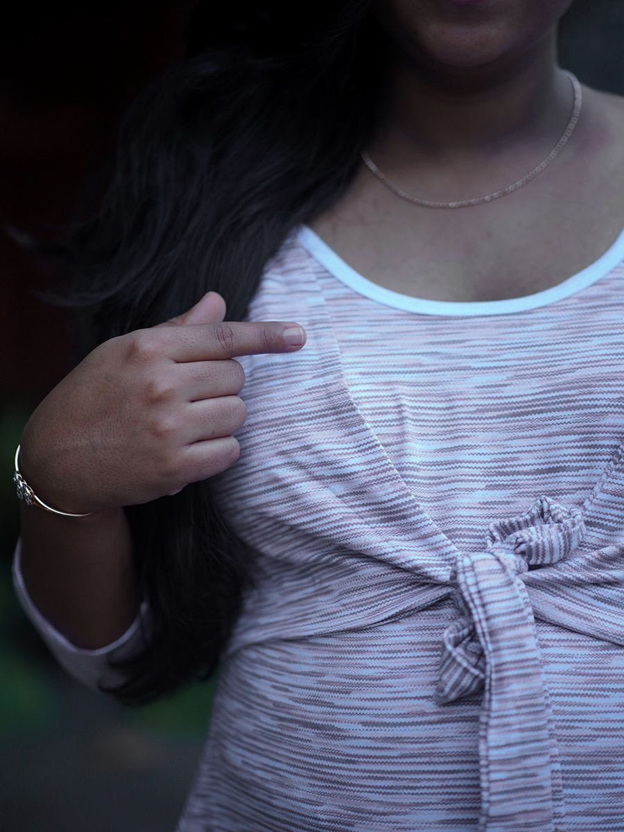 Maternity Knit Short Dress - Amora Pink