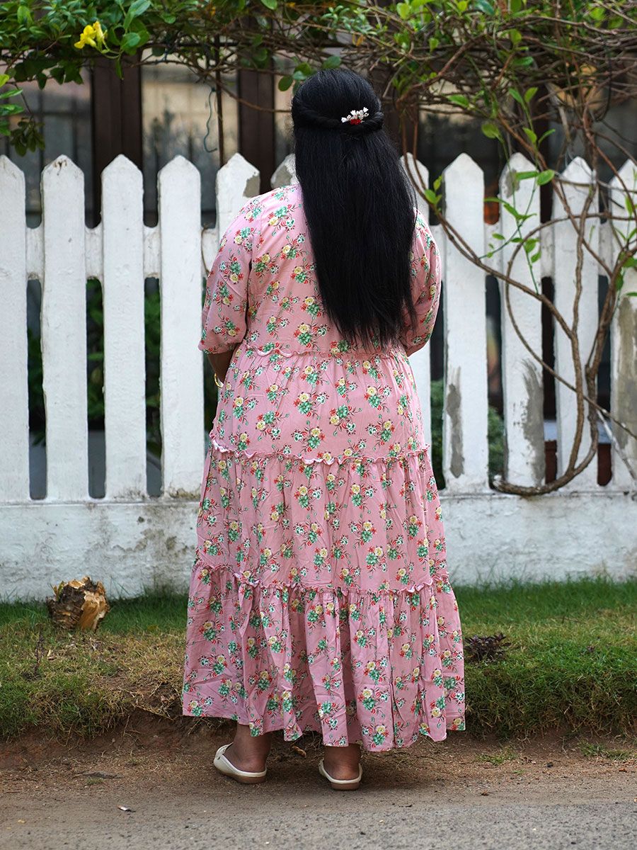 Maternity Sleeveless Dress With Jacket - Olivia Peach