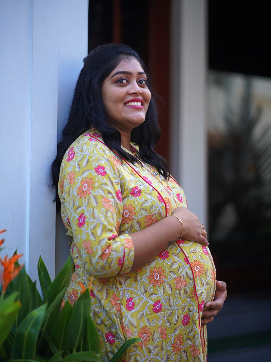 Maternity Long Top - Seina Yellow