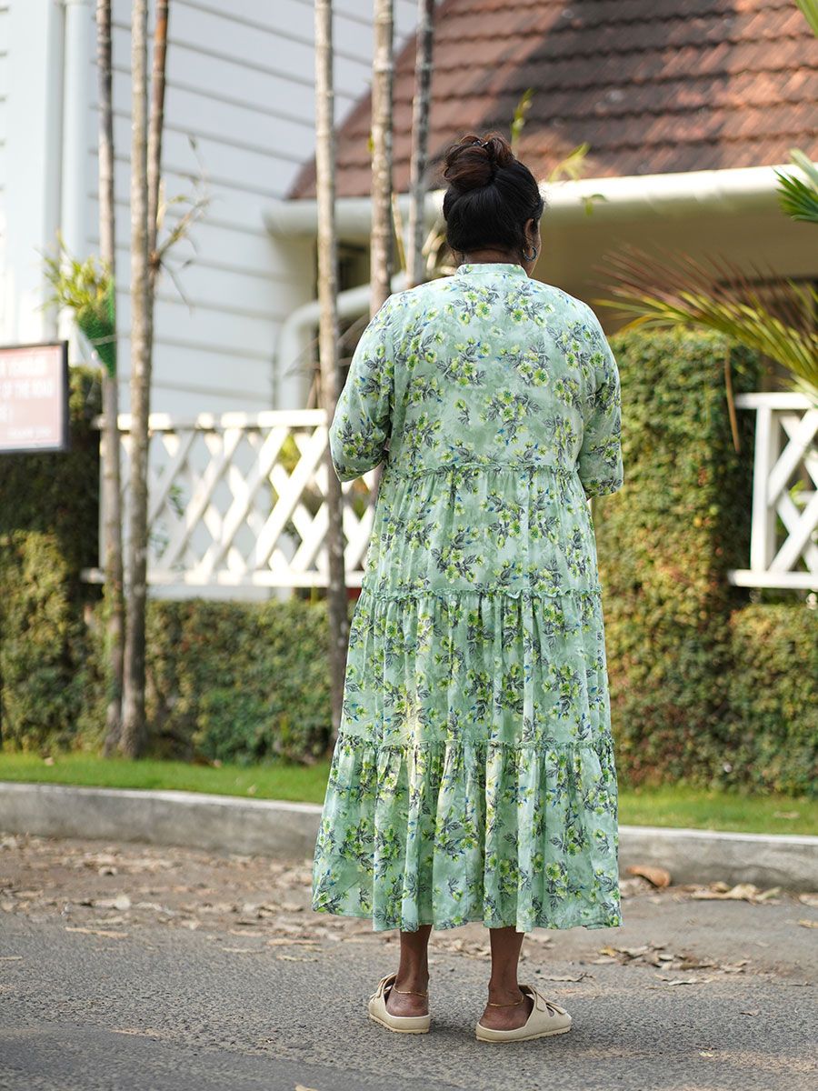 Maternity Sleeveless Dress With Jacket - Olivia L Green