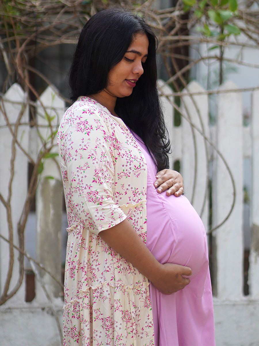 Maternity Sleeveless Dress With Jacket - Olivia Yellow