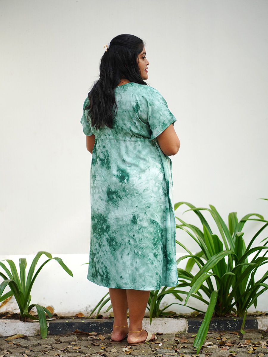 Maternity Kaftan Short Night Gown - Bex D Green