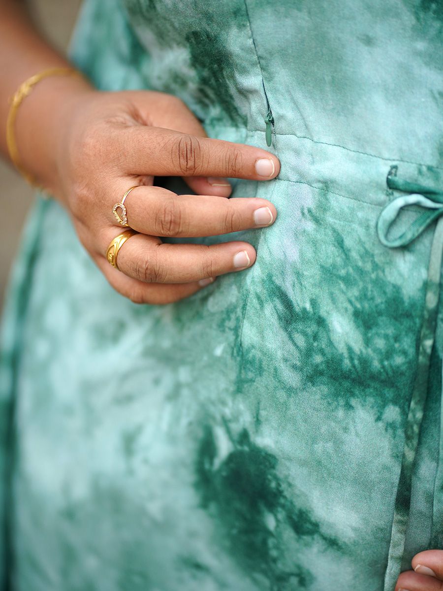 Maternity Kaftan Short Night Gown - Bex D Green