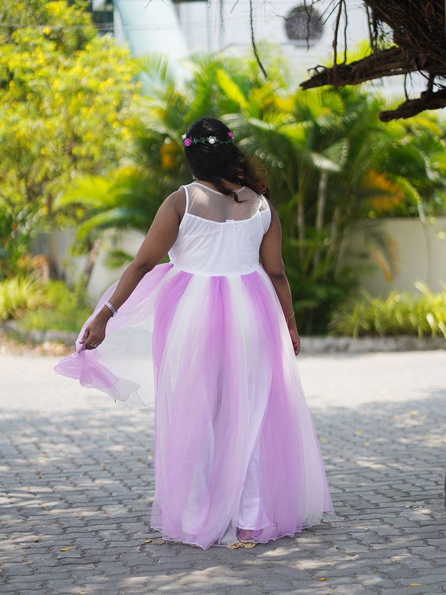 Maternity Baby Shower Lavender and White