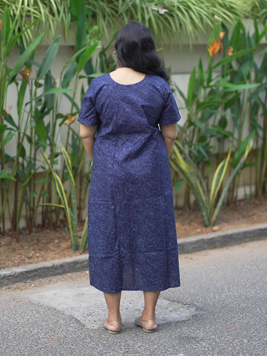 Maternity Kurta - Office Wear Elara navy blue