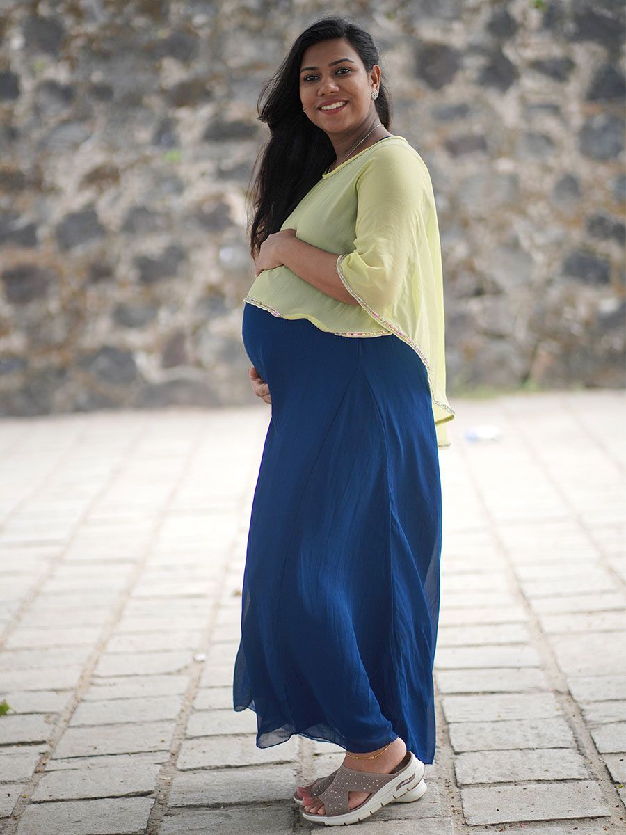 Maternity Baby Shower Peacock Blue