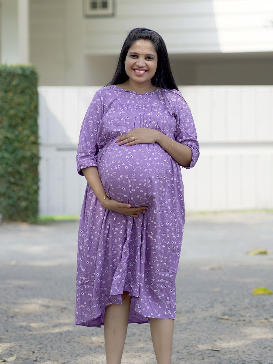 Maternity short Dress- Dina Violet