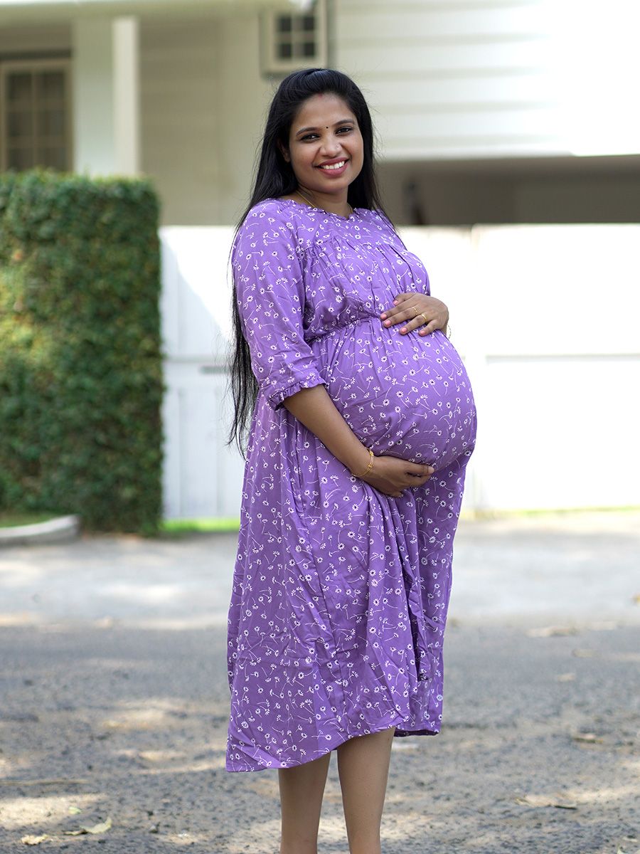 Maternity short Dress- Dina Violet