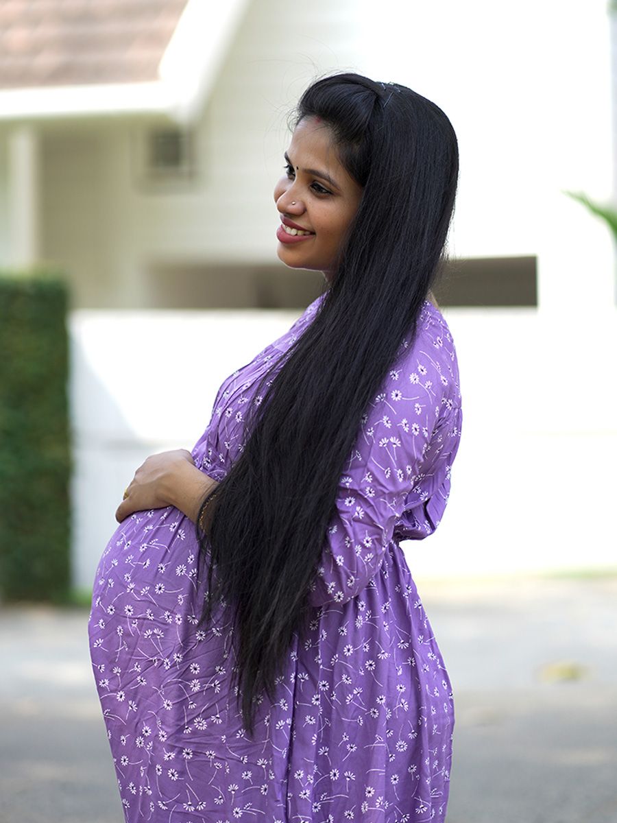 Maternity short Dress- Dina Violet