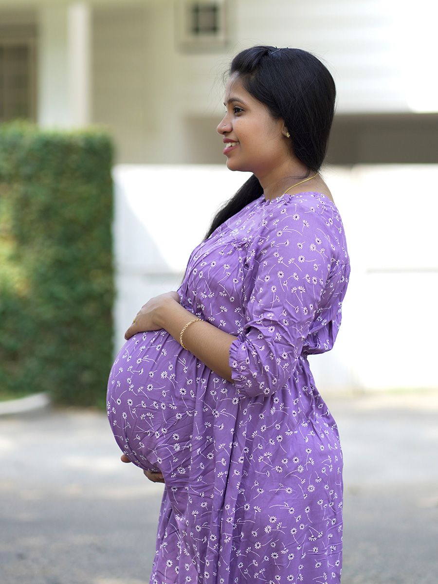 Maternity short Dress- Dina Violet