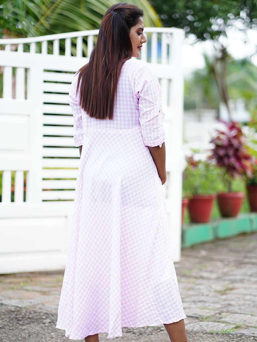 Maternity Top Front Flap (Avan Pink)