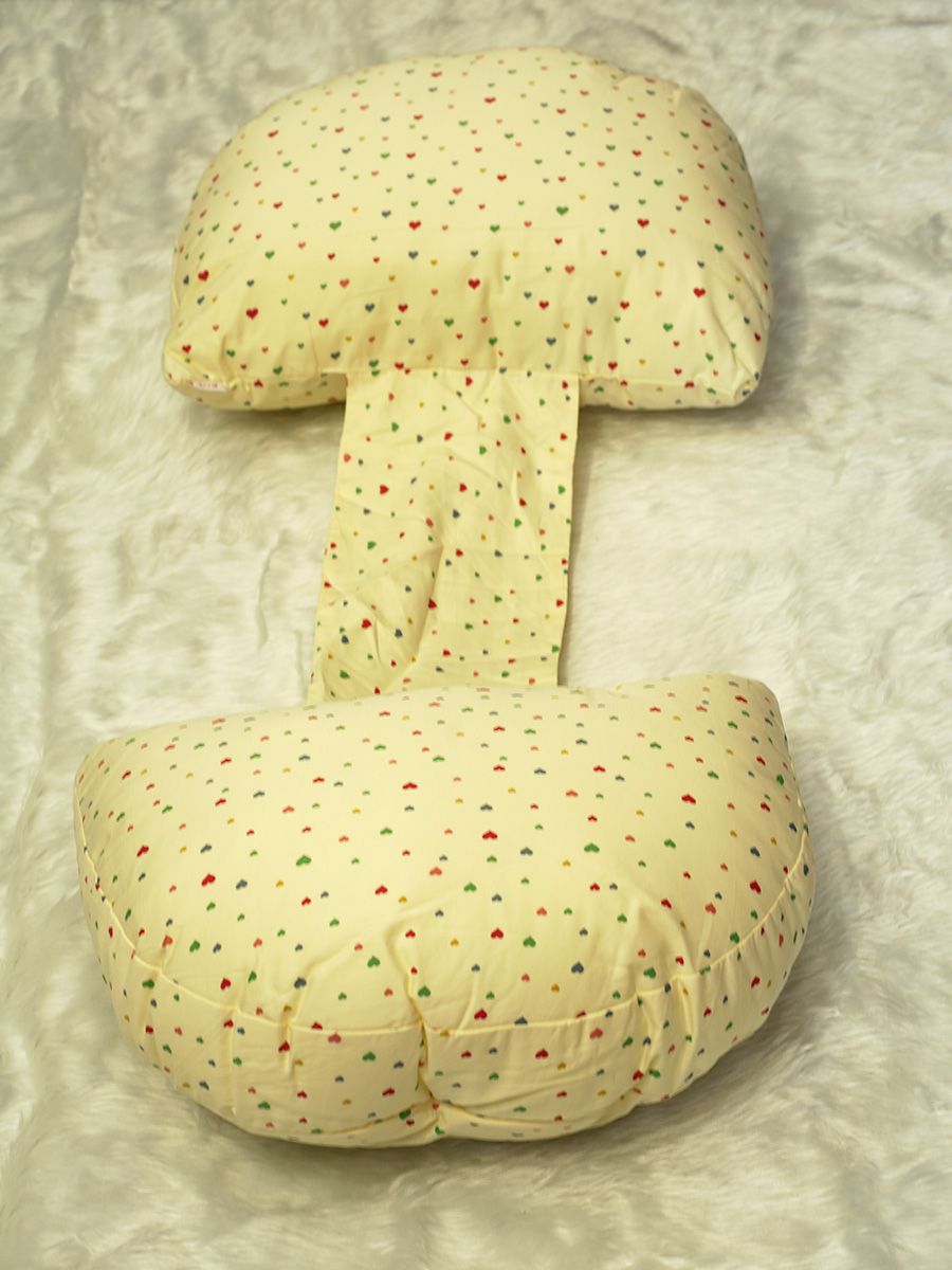 Ziva Organic Belly Pillow- Heart print
