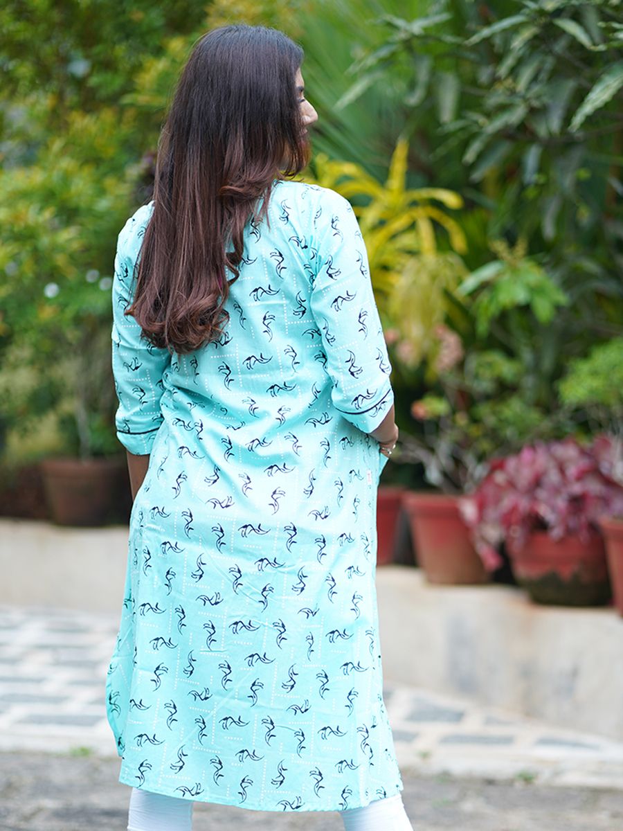 Maternity Kurtha (Aqua blue)