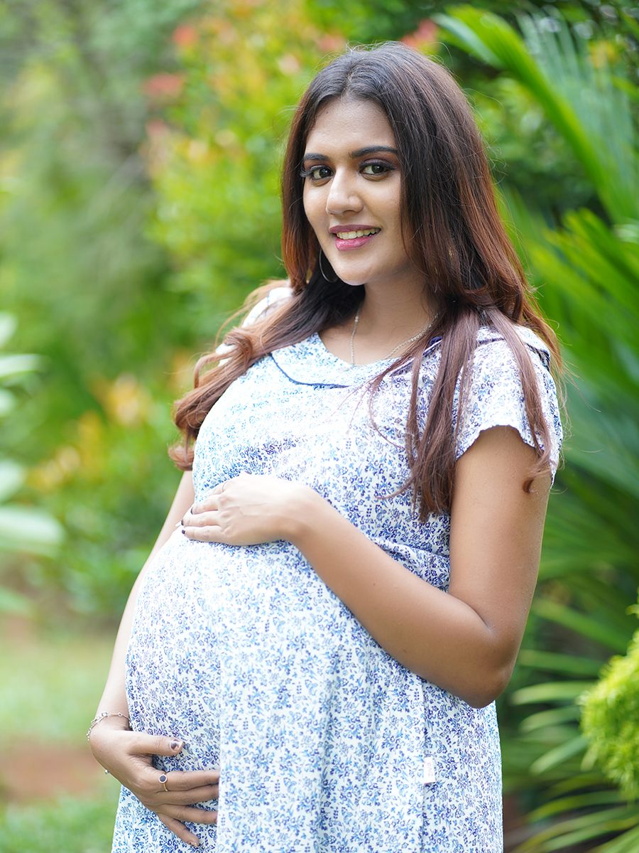 Maternity Short Nighty white