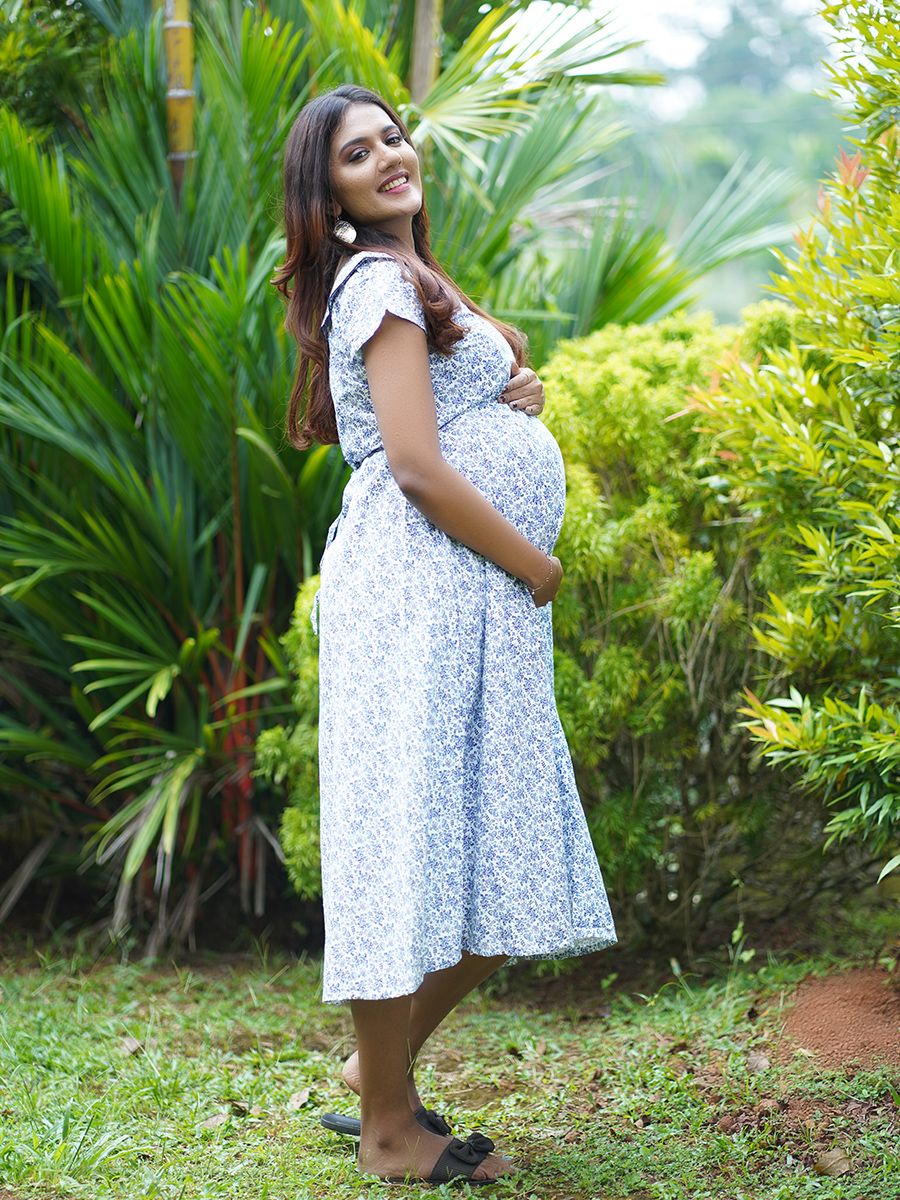 Maternity Short Nighty white