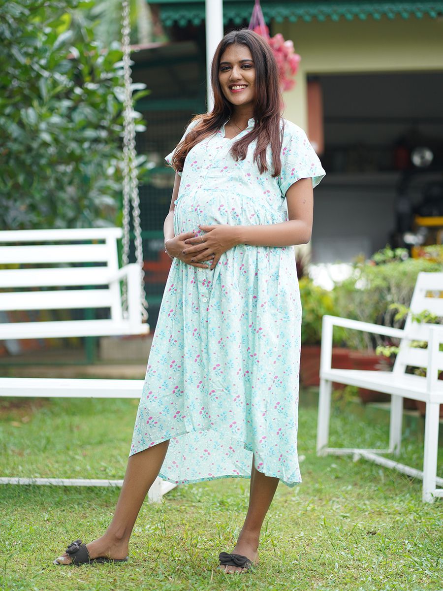 Maternity Long Top (green)