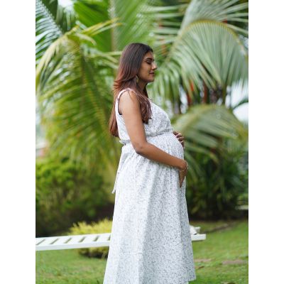 Maternity Sleeveless Dress (ash)