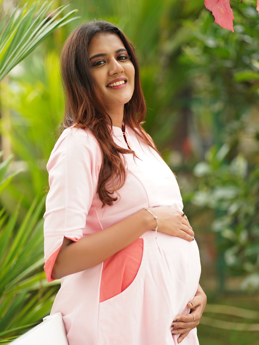 Maternity Cotton Top (pink)