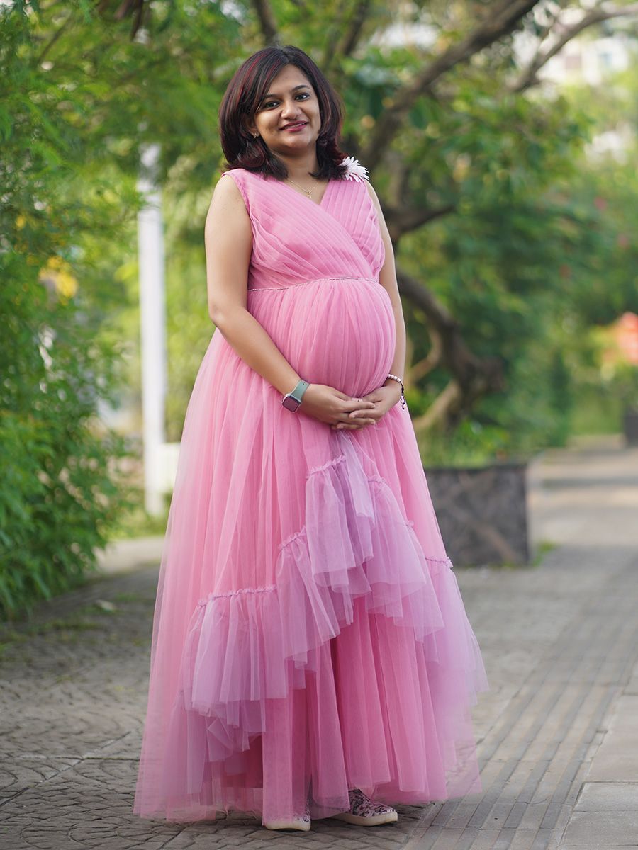 Baby Shower Net Gown Pink and Lavender