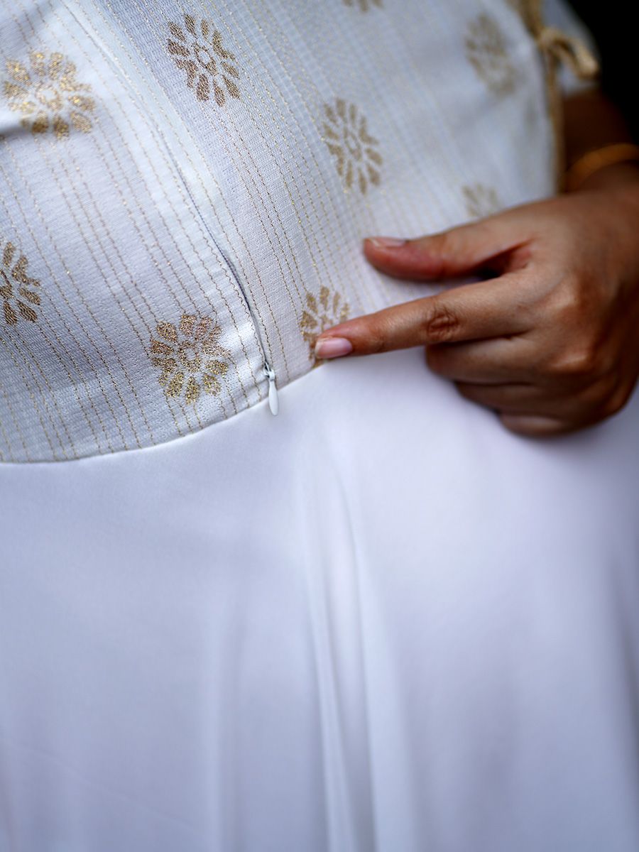 Maternity Short Dress - Onam Emily Offwhite