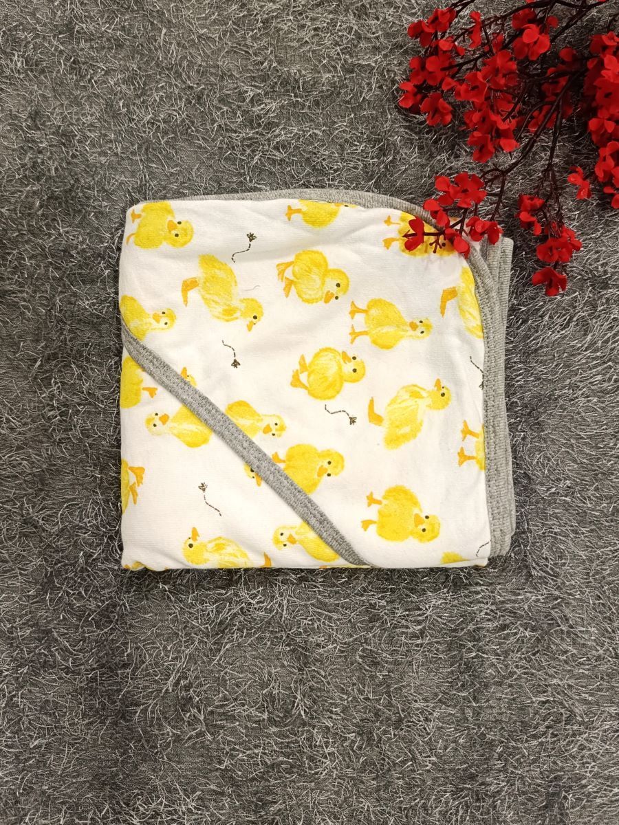 Baby Hood Towel- Duck Print